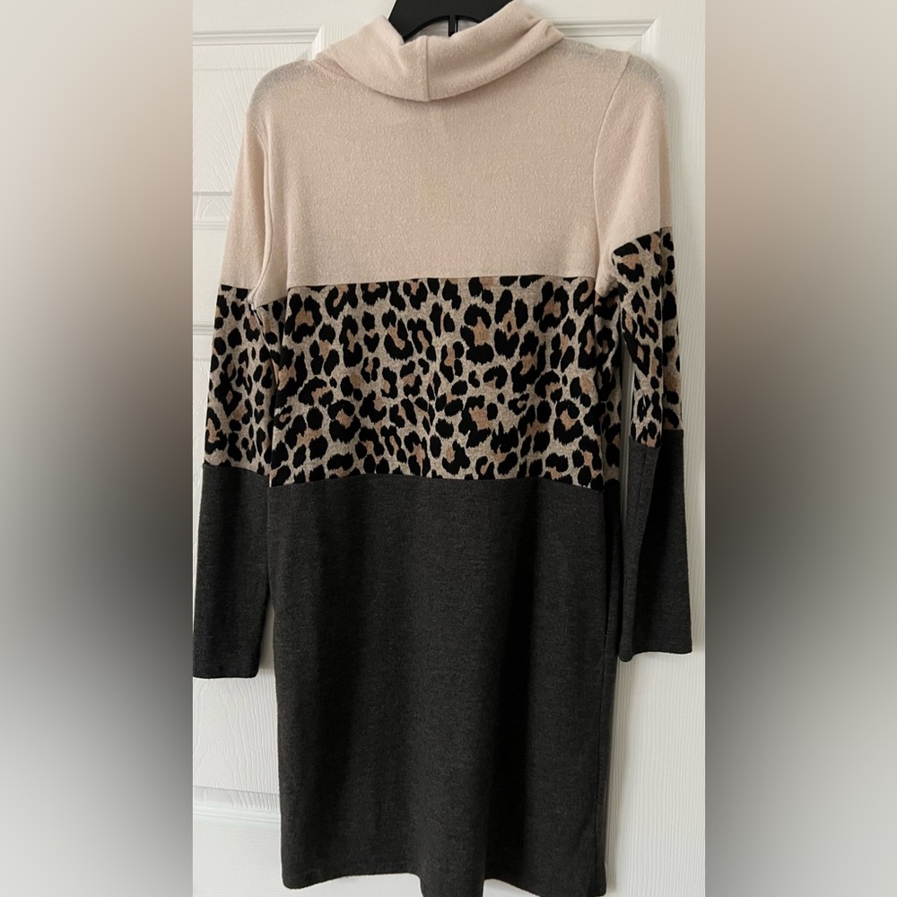 Color-Block Knit Dress - Picture 2 of 4